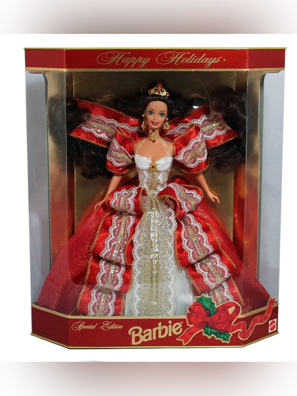 RARE Mattel 10th Anniversary Happy Holidays Special Edition Barbie - NWT